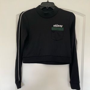 Stussy Long Sleeve Crop Top